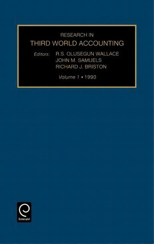 Research In Third World Accounting, De Robert H. Parker., Vol. 1. Editorial Emerald Publishing Limited, Tapa Dura En Inglés, 1990