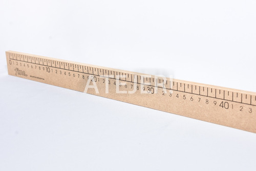 Imagen 7 de 10 de Regla De 100cm Fime De Mdf Metro De Fibrofacil