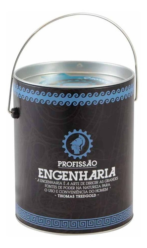 Imagem 3 de 3 de Caneca 300ml Na Lata Profissões Engenharia Zona Criativa