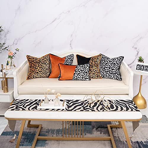 Funda De Almohada Terciopelo Negro 45 X 45 Cm Decorativa