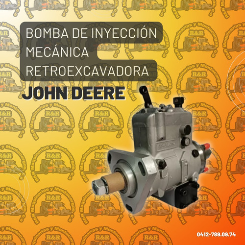 Bomba De Inyección Mecánica Retroexcavadora John Deere