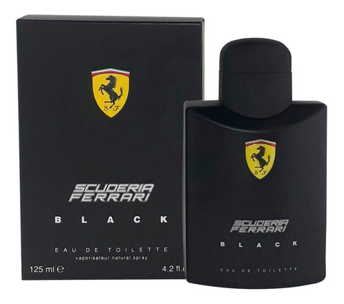 Imagem 1 de 3 de Perfume Ferrari Black 125ml Edt - Original + Nota Fiscal