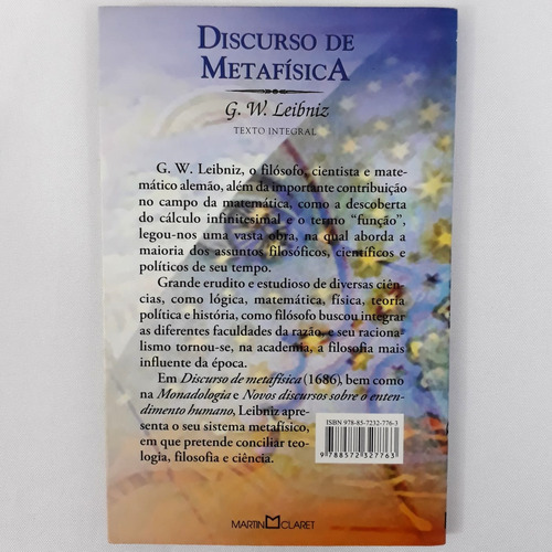 Livro Discurso De Metafísica - G. W. Leibniz - Coleção Obra-prima De Cada Autor (Usado)