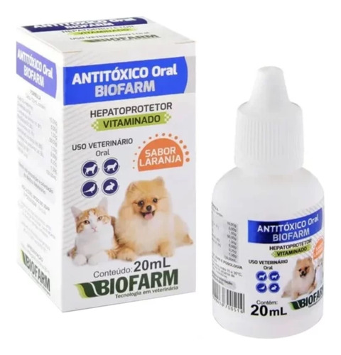 Gatos Vomito Nausea Antitóxico Oral Biofarm 20ml 24h