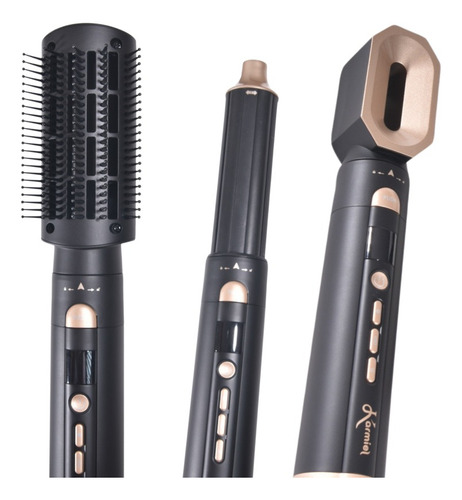 Cepillo Secador Bucleador Pelo Ionic Rizador 6 En 1 Karmiel