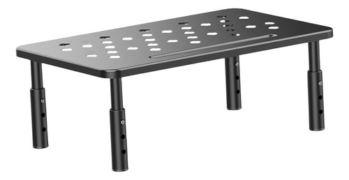 Soporte Elevador De Para Computadora Con Orificios De Negro