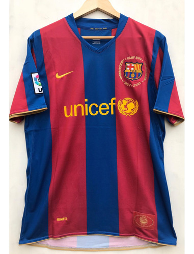 Camiseta Retro Messi Ronaldinho Club Barcelona 2007/08