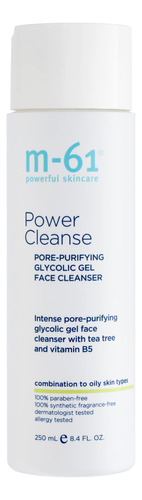 M-61 Power Cleanse- 8.4 Onzas. Limpiador De Gel Exfoliante Y