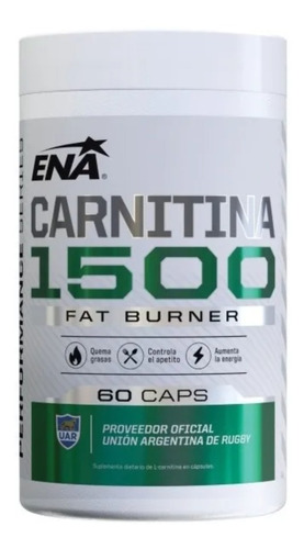 Carnitina Pro Burn 500 Mg X 60 Caps Ena Quemador De Grasa