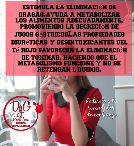 Té Rojo En Hebras Elimina Grasa + Te Plan 30 Dias Adelgaza