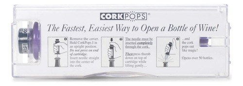 Cork Pops - Abrebotellas De Vino De 6.5 Pulgadas Color Blanco