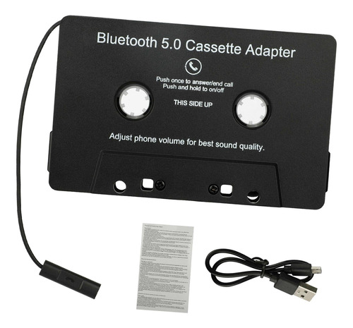 Adaptador De Casete Bluetooth A Aux Con Audio Estéreo Con