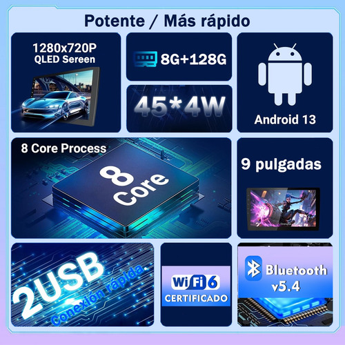 Auto Estéreo Para Fiat Uno 2014-2020 Carplay 8+128g Wifi Fiat Uno 2014-2020