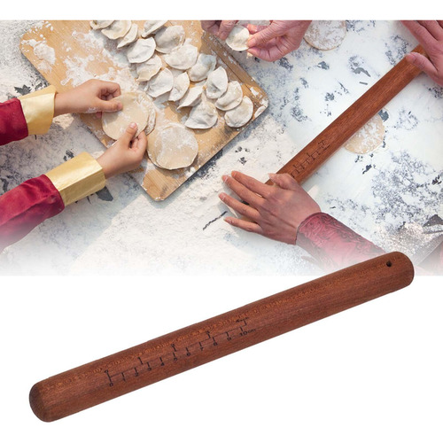 Rodillos Para Amasar De Madera Para El Hogar Con 30cmx3cm