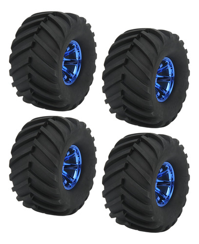 4 Unidades De Neumáticos Monster Truck A Escala 1/10, Neumát