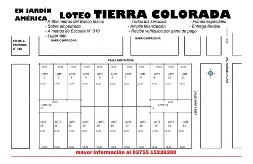 Imagen 11 de 11 de Loteo Tierra Colorada Jardin America Misiones