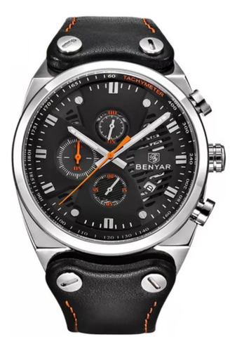 Relógio Benyar Aviador Black Original Preto C Garantia + Nf