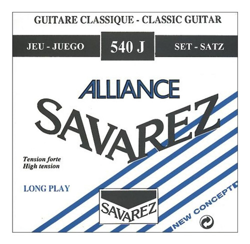 Savarez 540j Tension Alta Encordado Guitarra Clasica 