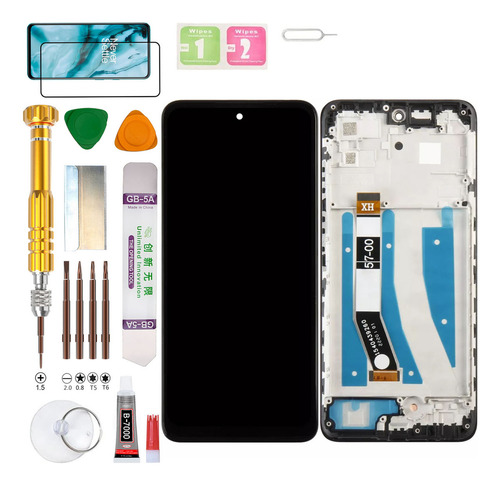 (Negro) Macro+Pantalla Para MOTOROLA MOTO G32 XT2235-1, XT2235-3, MC3D9 Gadget Troops