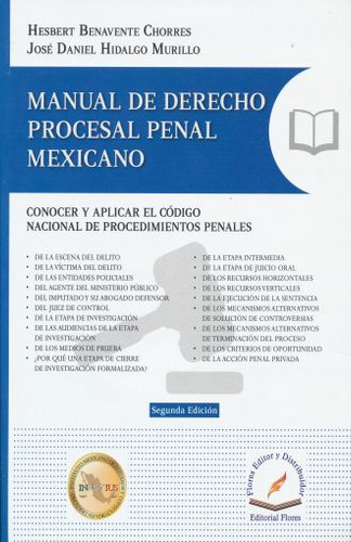Libro Manual De Derecho Procesal Penal Mexicano. Conocer Dku