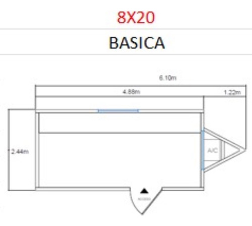 Caseta Remolque Traila Cabina Camper Oficina Móvil Para 4a 5