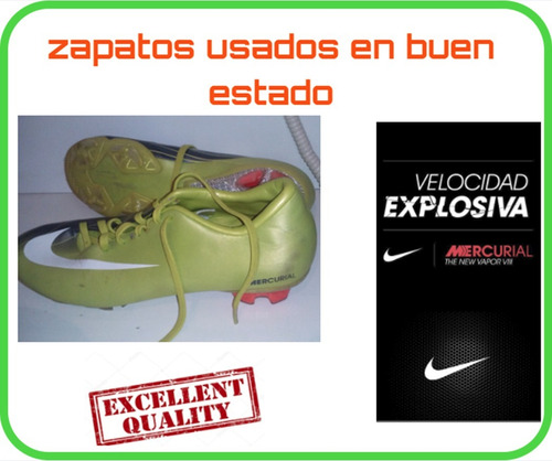 Zapatos Nike Mercurial Originales Talla 8 (usa) (Usado)