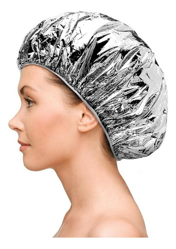 Gorra De Aluminio Acondicionamiento Profundo Teñir Cabello Color Plateado