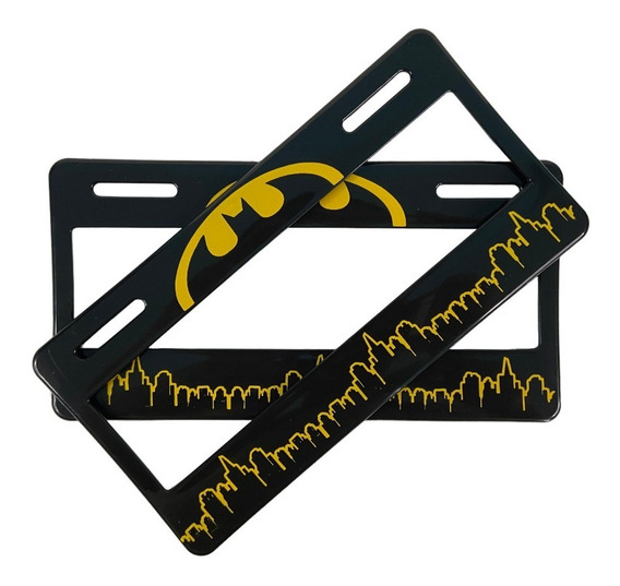 Par De Portaplacas Batman - Europeo Se - Marco Placa Auto | MercadoLibre