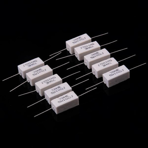 Ddmispo 10pcs 5w 10 Ohm Resistencias Cerámicas De Potencia