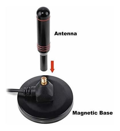 Antena Hdtv Digital Incluye Base Magnetica Cable Coaxial Rw