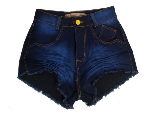 Shorts Jeans Feminino Customizado Hot Pants Manchado St005