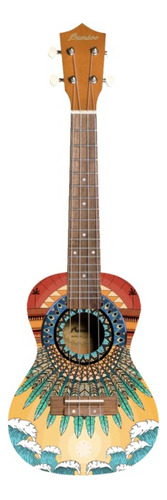 Ukelele Bamboo Concierto Bu-23 Sunset Con Funda 