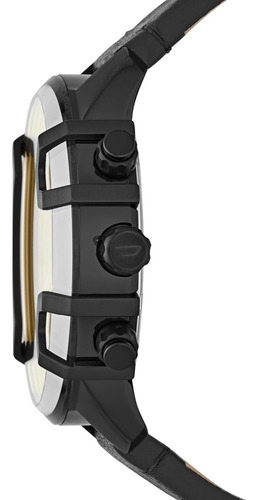 Reloj Cronógrafo De Cuero Y Acero Inoxidable Con Cuarzo Estr