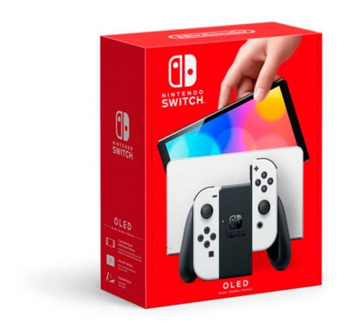 New Nintendo Switch Oled 64gb White Fact A B