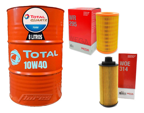 Cambio Aceite 10w40 8l + Kit Filtros Chevrolet S10 2.8 Ctdi