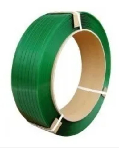 Fleje Poliéster Pet Color Verde De 9, 12 Y 15mm X 0,50mm