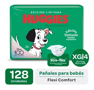 Pañales Huggies Flexi Comfort Jumbo M G Xg Xxg Ed Lim X 4 Un