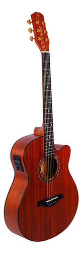 Violão Elétrico Phx Sc-40a Artistic Mahogany Aço Com Cutaway