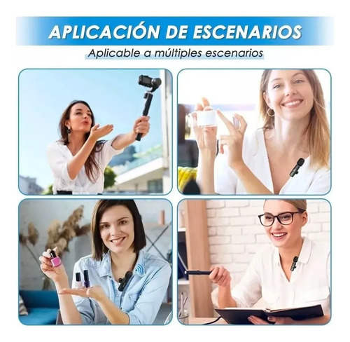 Micrófono Lavalier Inalámbrico Para iPhone iPad Y Android