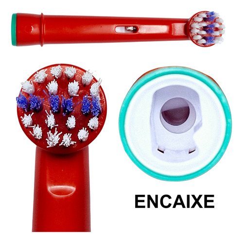 Kit 8 Refil Compatível Escova Elétrica Oral B Braun Infati