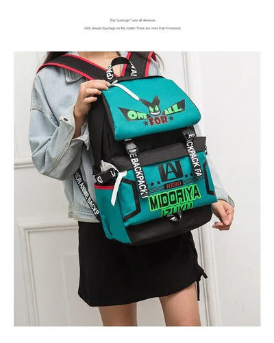 Mochila My Hero Academia Midoriya Izuku Deku Escuela Bolso | Meses sin  intereses