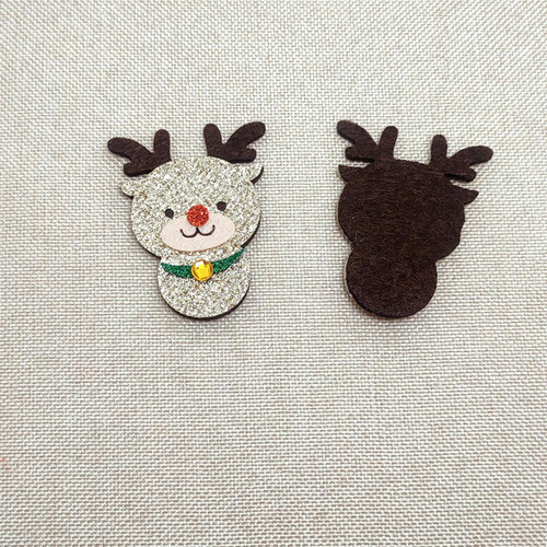 2 X 10 Piezas Navidad Coser En Parches Apliques Árbol Elk