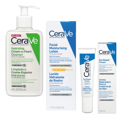 Kit Skincare Cerave Anti-suciedad Y Contaminación Reparador
