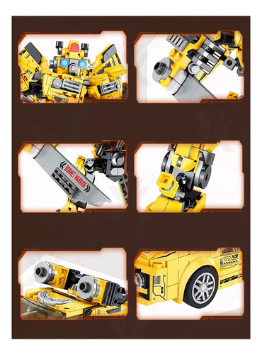Bloques De Construcción Transformable Optimus Robot Autobot Cantidad de piezas 741