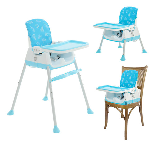 Maxi Baby cadeira de alimentação bebê portátil zest color azul