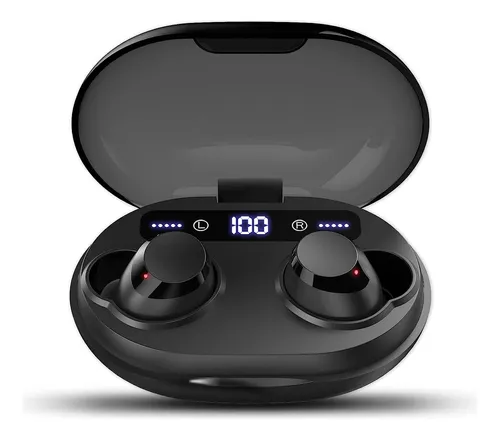 Auriculares Internos Earbuds Inalambricos, Negro | Aruind