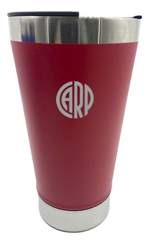 Vaso Termico Rojo Con Destapador River Plate Logo Carp
