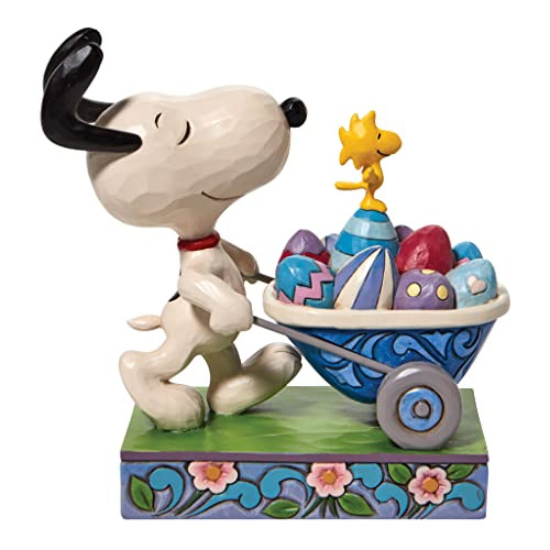 Figura De Snoopy Y Woodstock Carretilla De Pascua Jim S...