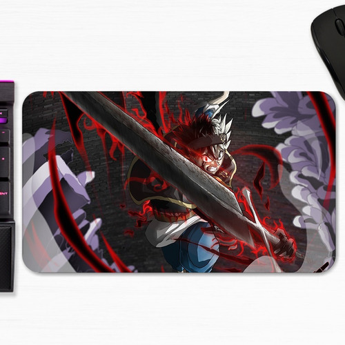 Mouse Pad Asta Black Clover Espada Art Gamer M