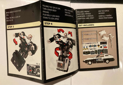 Transformers G1 Instructivo De Autobot Prowl Hasbro Original (Usado)